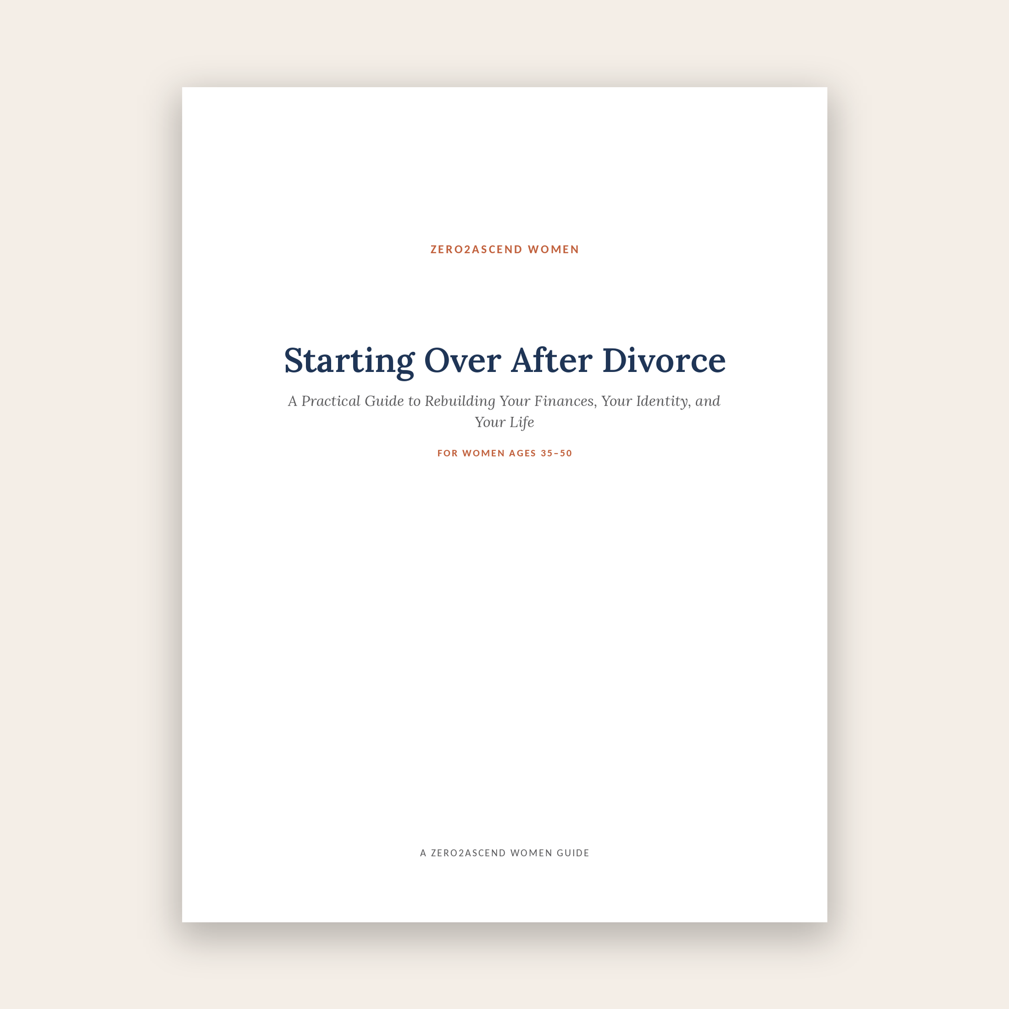 A Woman's Guide to Life After Divorce