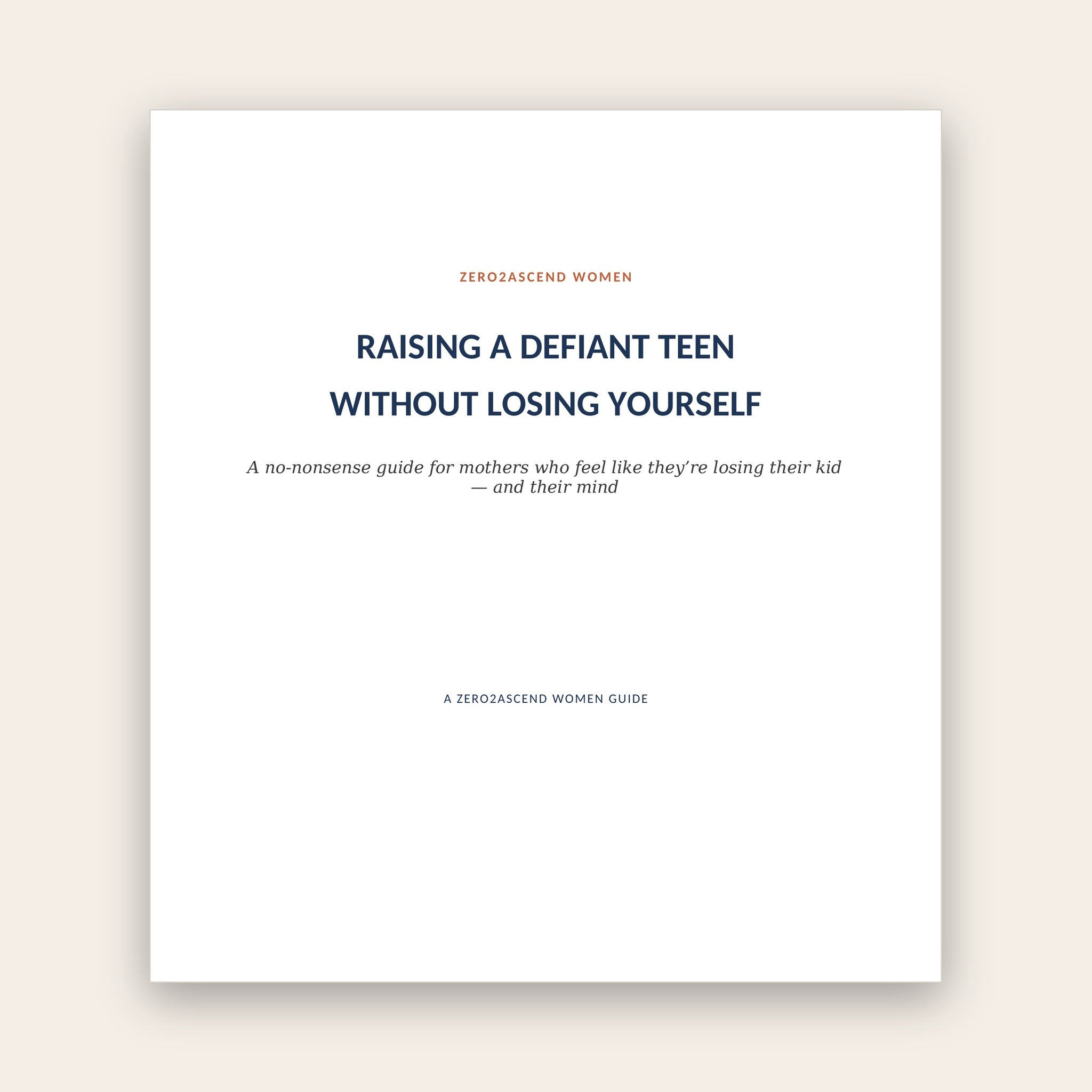 Raising a Defiant Teen