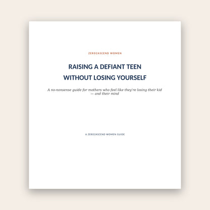 Raising a Defiant Teen